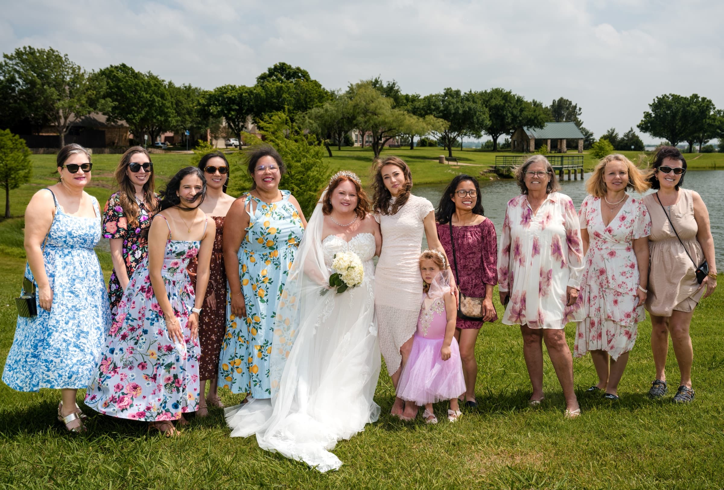 Fort Worth wedding photography — outdoor wide shot at venue grounds