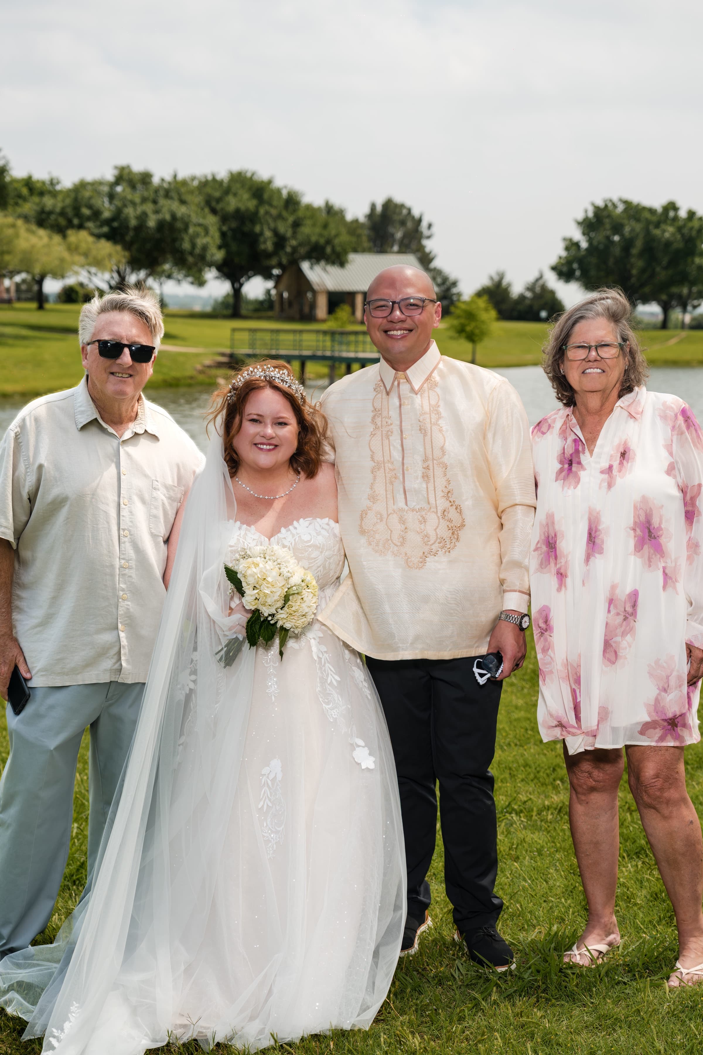Dallas wedding photography — intimate moment during golden hour ceremony