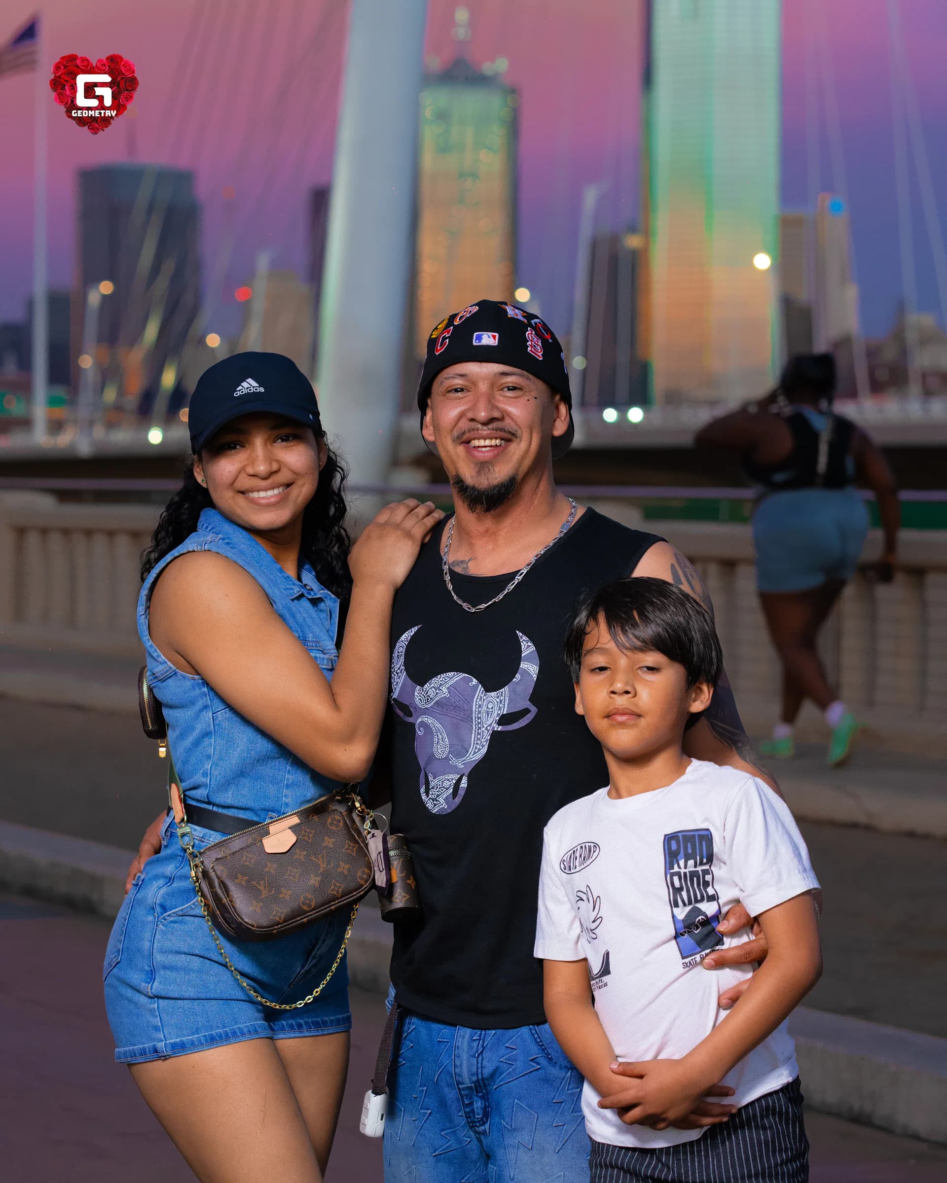 Downtown Dallas evening street portrait by Geometry Media — photograph 1