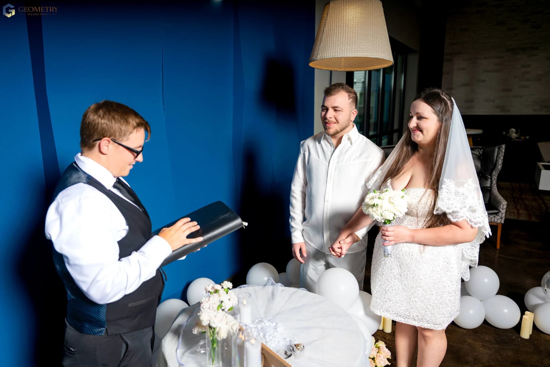 Personal vows during Valentina and Shaiq's wedding