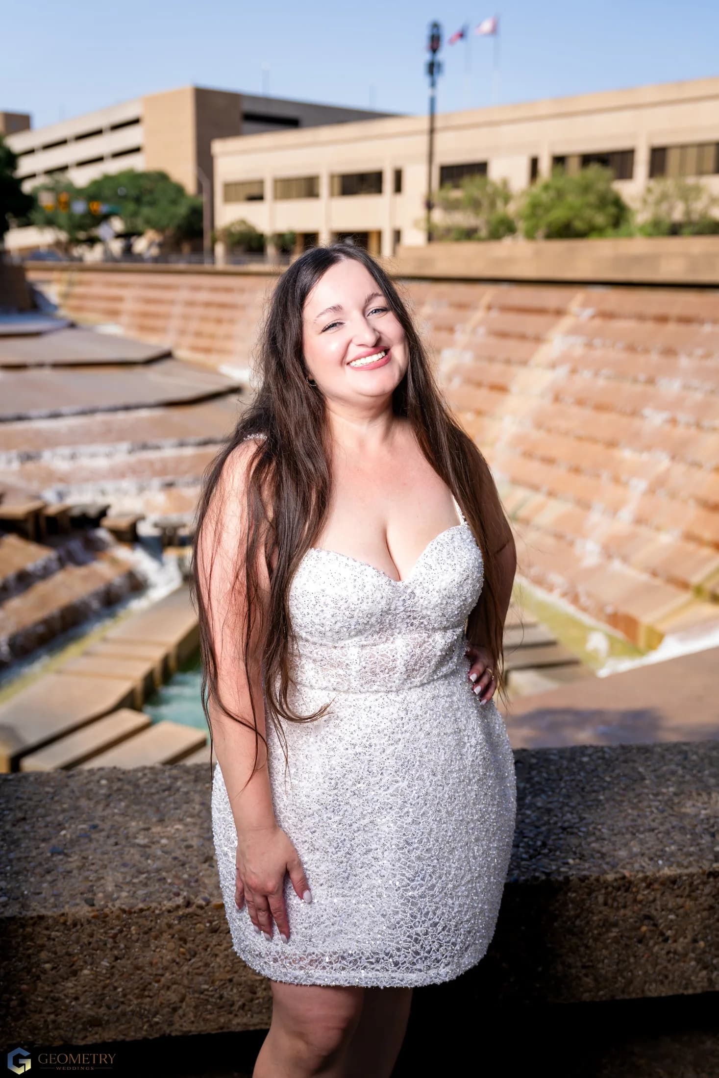 Natural bridal portrait of Valentina in warm afternoon light
