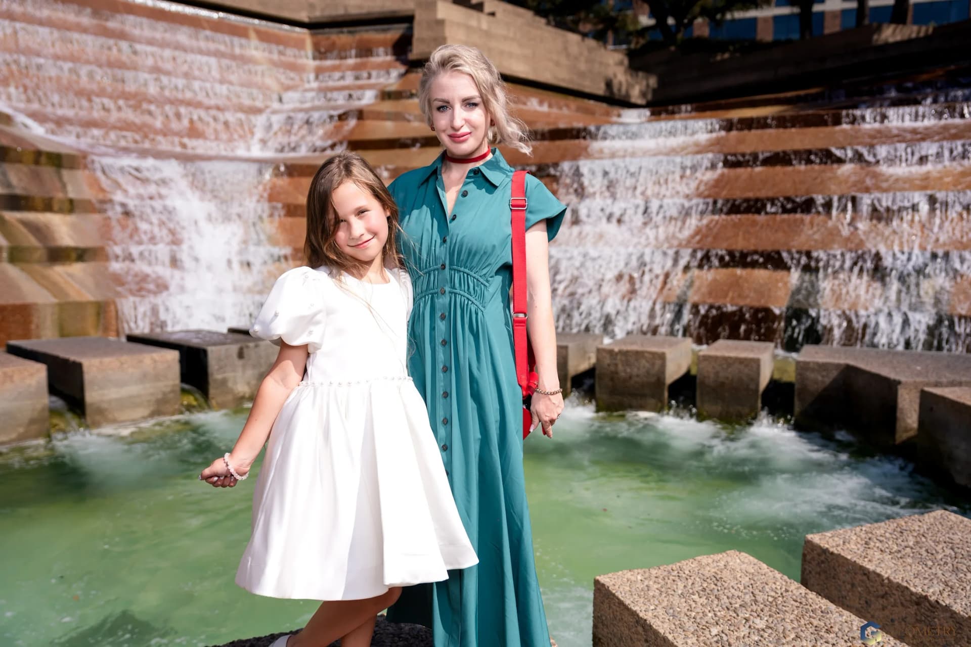 Mother and daughter portrait after the ceremony
