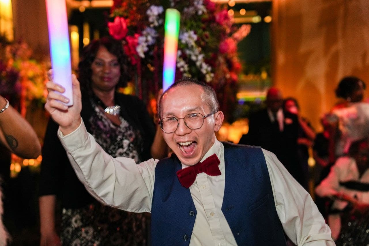 Evening reception coverage at Dallas hotel wedding