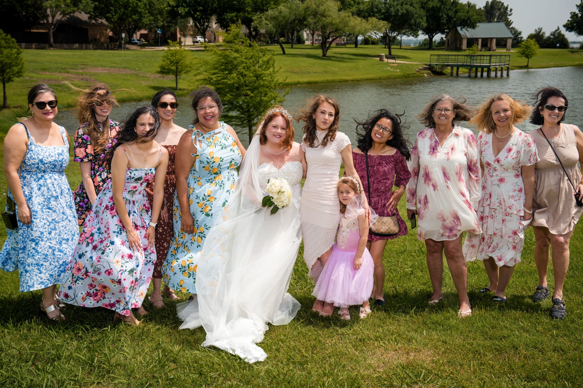 Bridal portrait at outdoor DFW venue