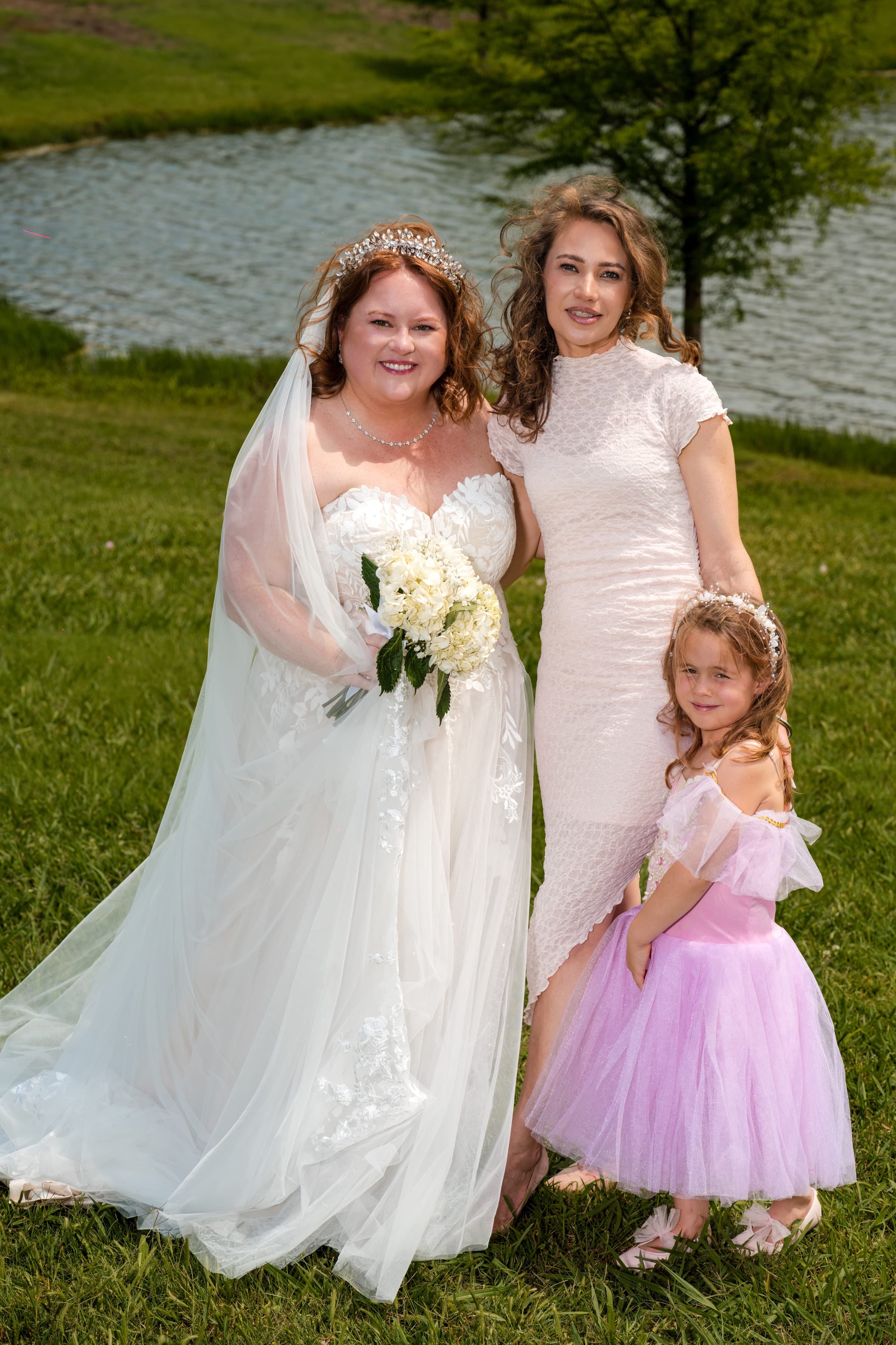 Portrait during golden hour at DFW wedding
