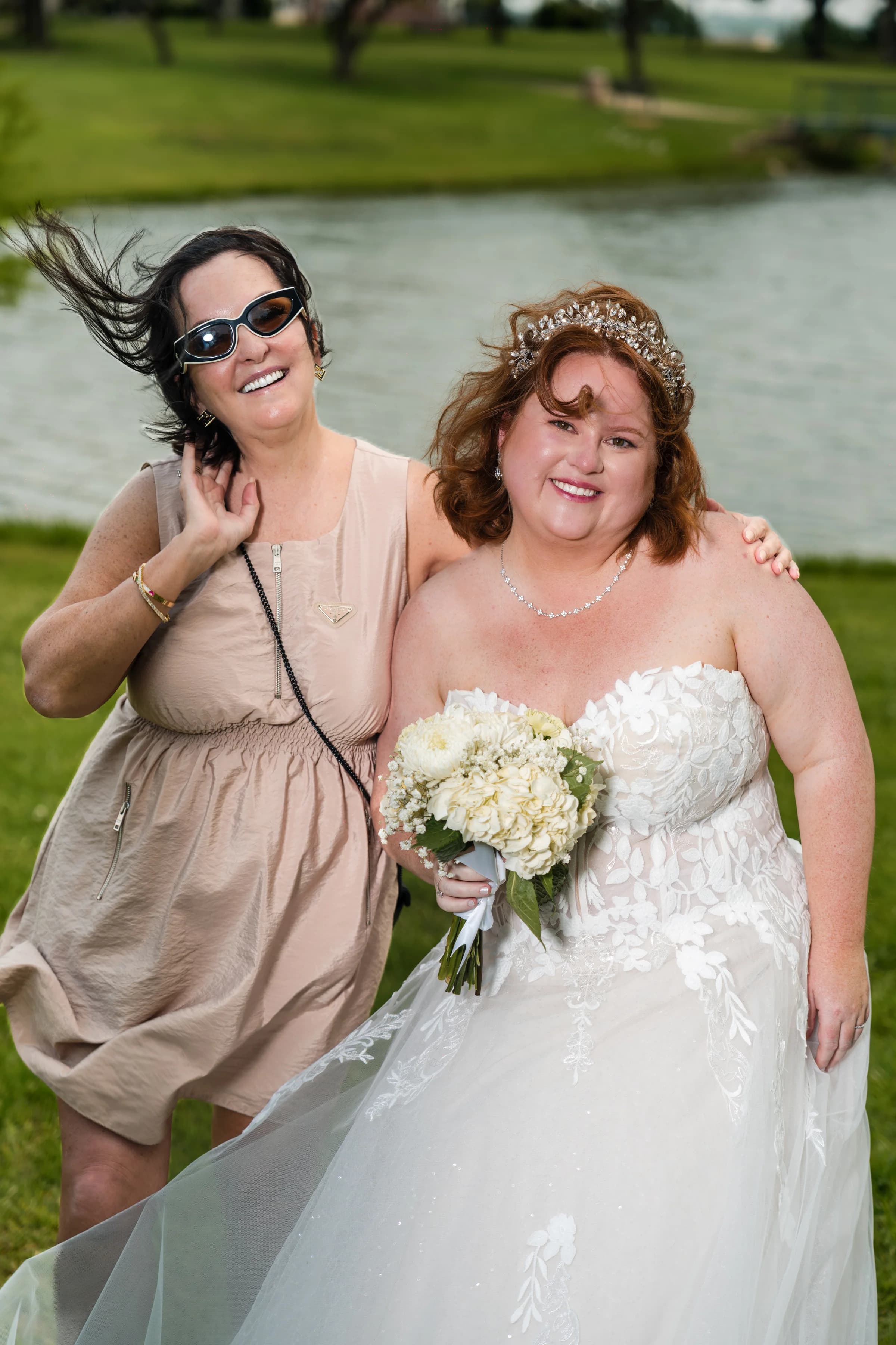 Bride portrait at outdoor Dallas wedding